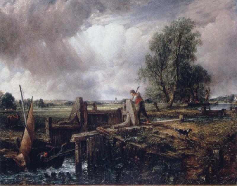 John Constable A boat passing a lock France oil painting art